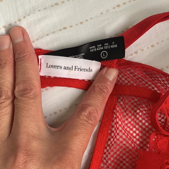 Beautiful!!!!!    Bodysuit in Red
Lovers and Friends - Picture 5 of 9